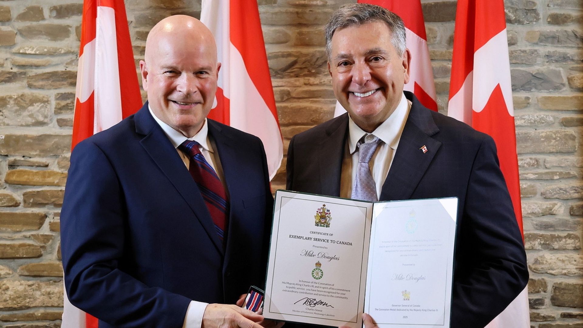 MAC’s Mike Douglas receives King Charles III Coronation Medal