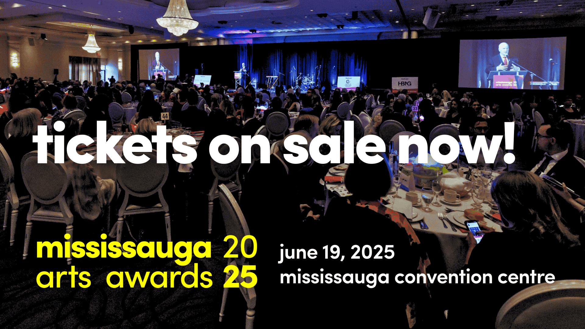 Tickets on Sale Now for Mississauga’s Biggest Night in the Arts! – 30th Annual Mississauga Arts Awards