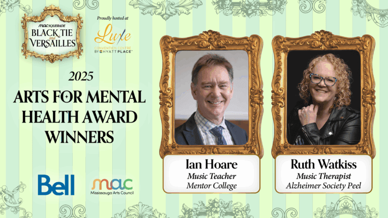 Mississauga Arts Council announces the co-winners of the 2025 Arts for Mental Health Award!
